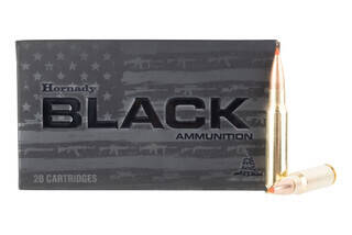 Hornady BLACK .308 Winchester 168-gr A-Max ammunition, 20-rounds per box